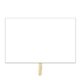 a white 2 sided rally sign