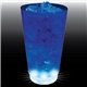 a blue 16 oz 5- light plastic pint cup