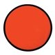 aerial view a red collapsible flyer disc with pouch, image 1 of 4