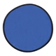 aerial view a blue collapsible flyer disc with pouch, image 1 of 2