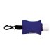 aerial view a blue sanpal sleeve .5 oz hand sanitizer antibacterial gel in clip - on neoprene sleeve protector cover, image 1 of 3