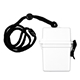 aerial view a white ez carry kit 1 9 piece healthy living pack nine components inserted into hard plastic hinged top waterproof container with free breakaway attachment, image 1 of 4