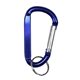 aerial view a blue cara m medium size carabiner keyholder with split ring attachment, image 1 of 3