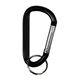 aerial view a black cara m medium size carabiner keyholder with split ring attachment, image 1 of 2