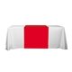 aerial view a red elegant 60- inch table runner, image 1 of 2