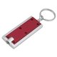 aerial view a trans red akari traditional slim keyholder keylight with bright white led light, image 1 of 2
