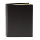 aerial view a black full size sticky notes and flags notepad notebook, image 1 of 4