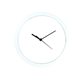 a white 10 inch customizable wall clock