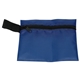 aerial view a blue 9 piece hand sanitizer healthy living pack in zipper kit components inserted into zipper kit, image 1 of 2