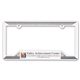 aerial view a white molded license plate frame - white - 6 1/4 x 12 1/4, image 1 of 2
