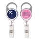 aerial view a white/silver premium badge reel, image 1 of 2