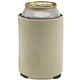 a beige collapsible foam can cooler