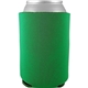 a kelly green collapsible foam can cooler