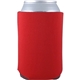 a red collapsible foam can cooler