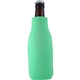 a lime green foamzone zippered bottle cooler