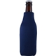 a navy blue foamzone zippered bottle cooler