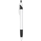 a black silhouette grip - retractable ball point pen with rubber grip