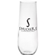 aerial view a clear 8.5 oz vina stemless flute, image 1 of 2