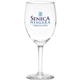aerial view a clear everyday 8 oz wine glass, image 1 of 2