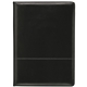 aerial view a black vinyl / sponge pvc script padfolio, image 1 of 6
