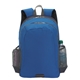 aerial view a blue good value polyester sport backpack, image 1 of 7