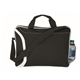 aerial view a black all day computer briefcase, image 1 of 2
