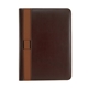 aerial view a brown vintage style padfolio, image 1 of 3