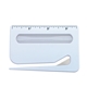aerial view a white 3- in -1 letter opener, image 1 of 2