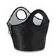 aerial view a black portable insulated ice / beverage carrier, image 1 of 3