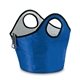aerial view a blue portable insulated ice / beverage carrier, image 1 of 3
