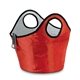 aerial view a red portable insulated ice / beverage carrier, image 1 of 3