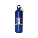 aerial view a blue aluminum 28 oz sports bottle, image 1 of 3