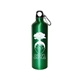 aerial view a green aluminum 28 oz sports bottle, image 1 of 3