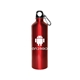aerial view a red aluminum 28 oz sports bottle, image 1 of 3