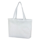 aerial view a white 21 x 15 x 5 convention tote, image 1 of 2