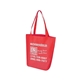aerial view a red non woven multi colormackenzie day tote bag 15 x 15.5, image 1 of 3