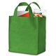 aerial view a lime green polytex grocery bag, image 1 of 3