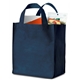 aerial view a navy blue polytex grocery bag, image 1 of 3