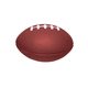 aerial view a brown football stress ball, image 1 of 3