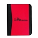 aerial view a red letter size non - woven padfolio, image 1 of 2