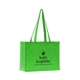 aerial view a lime green 16 x 12 x 6 polytex tote, image 1 of 3