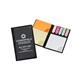 aerial view a black vinyl flag book w / sticky note, image 1 of 2