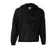aerial view a black augusta sportswear - packable half - zip hooded pullover jacket - colors, image 1 of 3
