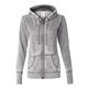 aerial view a cement j. america - womens zen fleece full - zip hooded sweatshirt, image 1 of 3
