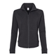aerial view a black boxercraft - womens full - zip practice jacket - colors, image 1 of 5