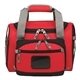 aerial view a red convertible duffel cooler - 12 can cooler bag, image 1 of 2
