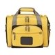aerial view a yellow convertible duffel cooler - 12 can cooler bag, image 1 of 3