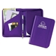 aerial view a purple jr. leatherette padfolio, image 1 of 3