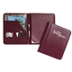 aerial view a burgundy conference leatherette padholder, image 1 of 2
