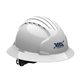 aerial view a white evolution(tm) 6161 full brim hard hat, image 1 of 3